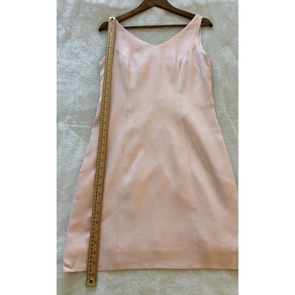 Tommy Bahama Dress 6 Pink Silk Sheath Simple Minimalist Capsule Staple Career - Picture 5 of 11